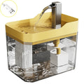 Cat water fountain in Yellow with USB cable