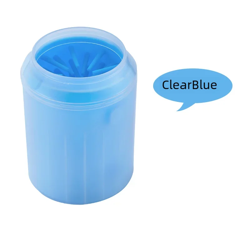 Paw cleaner cup in blue